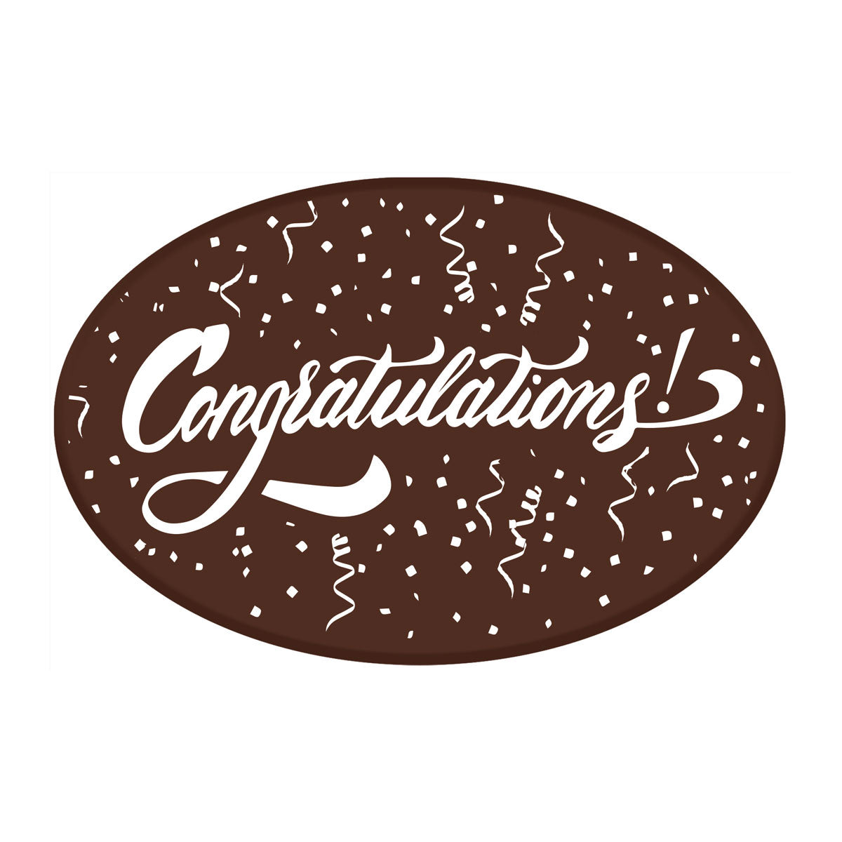 Congratulations Dark Oval Plaque