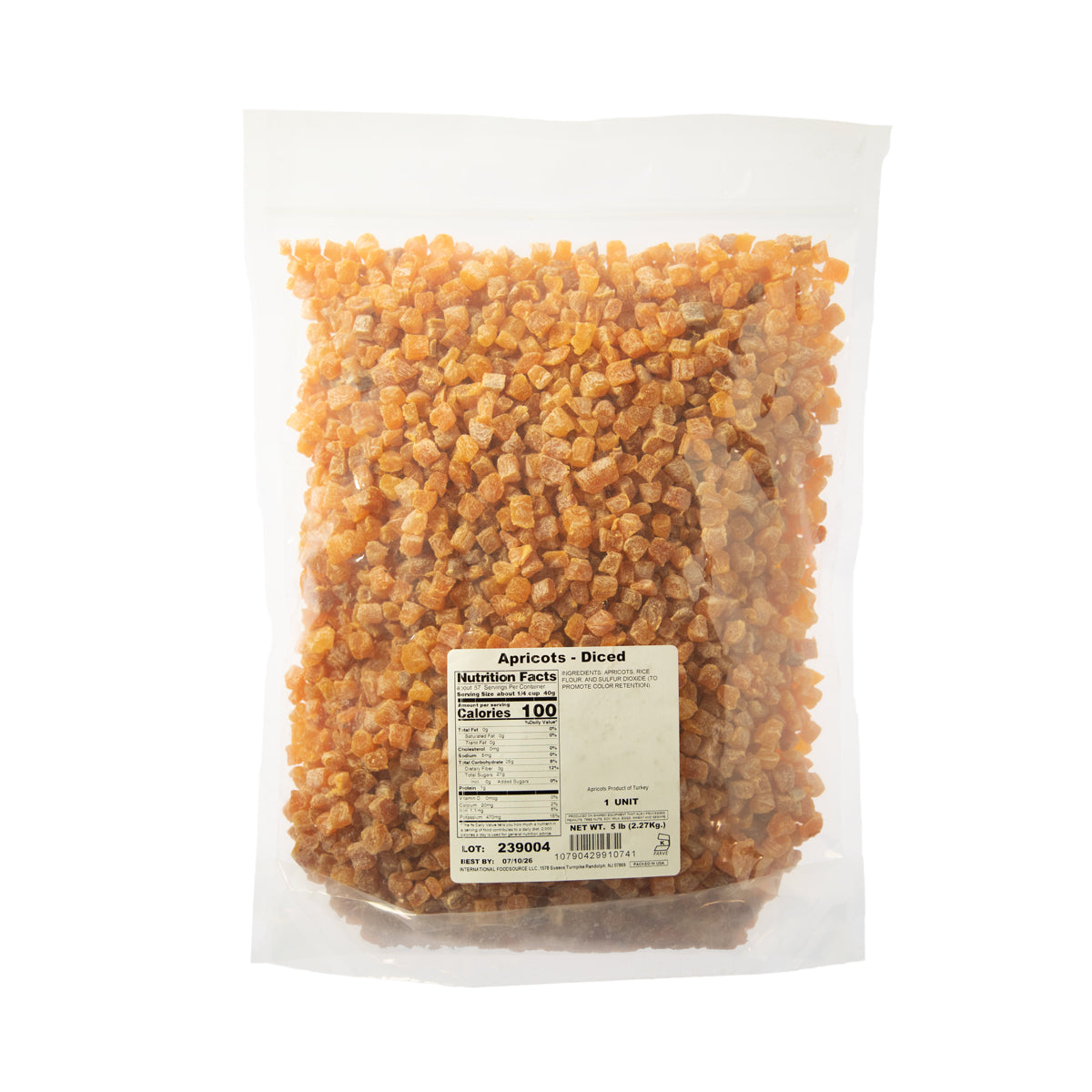 Diced Dried Apricots