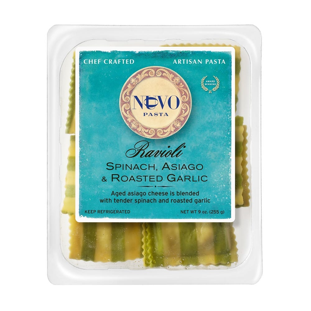 Nuovo Spinach Asiago & Roasted Garlic Ravioli