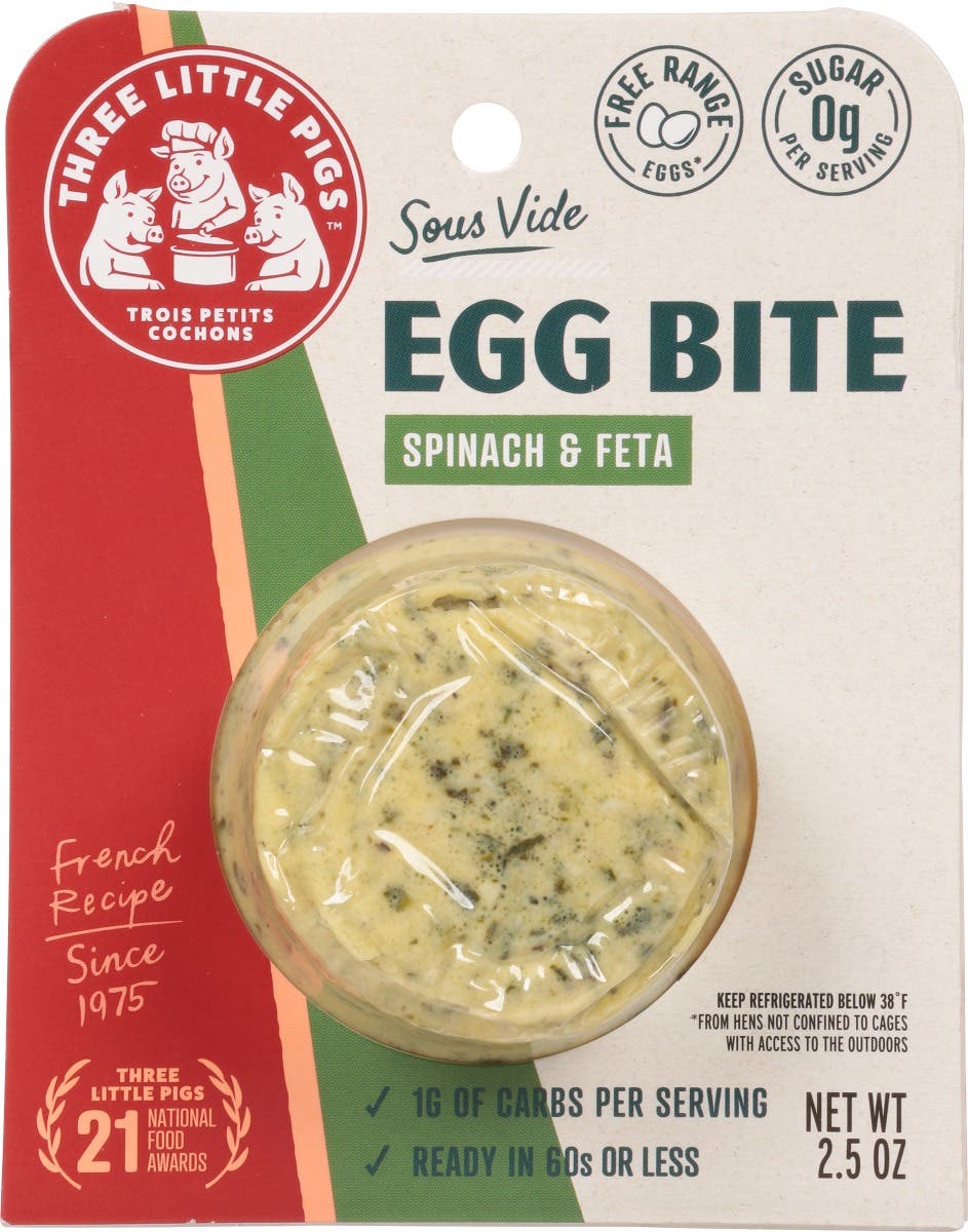 Trois Petit Cochons Sous Vide Egg Bite Spinach & Feta