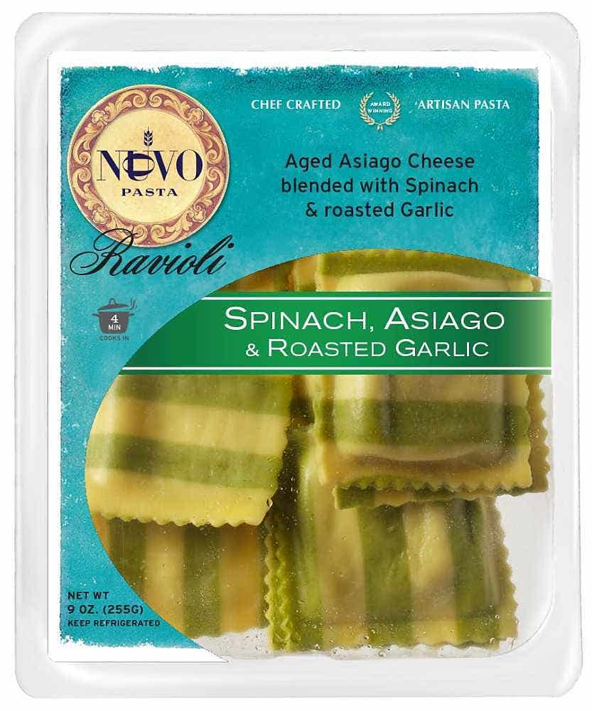 Spinach Asiago & Roasted Garlic Ravioli