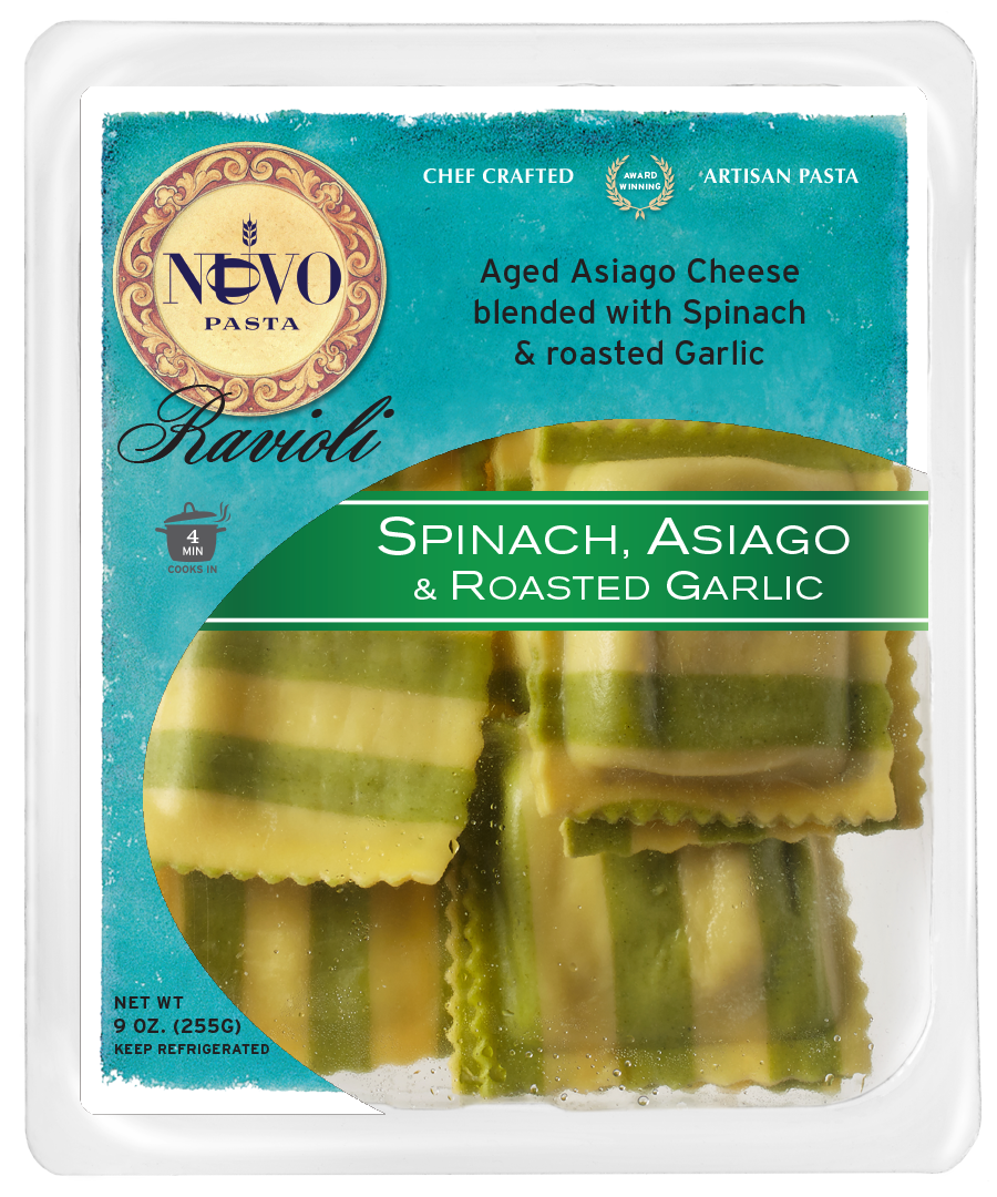 Nuovo Spinach Asiago & Roasted Garlic Ravioli