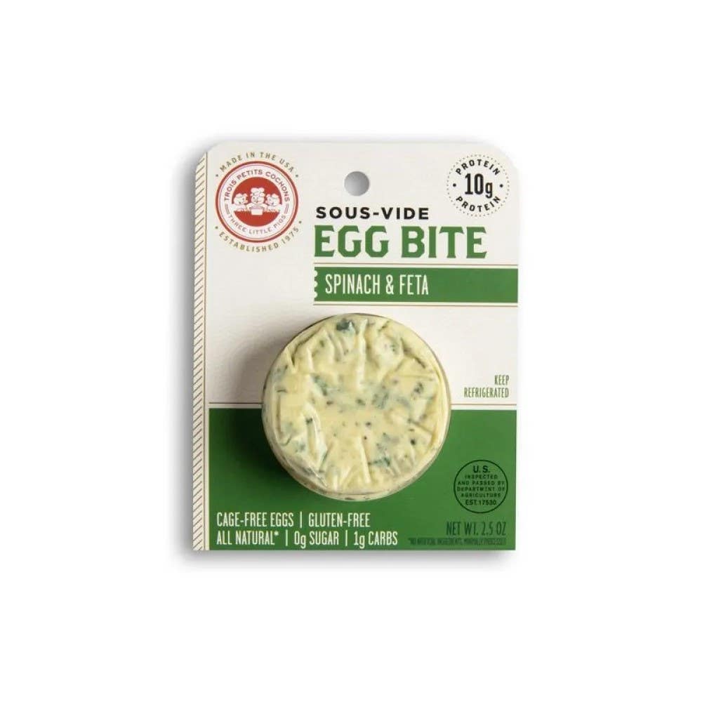 Trois Petit Cochons Sous Vide Egg Bite Spinach & Feta