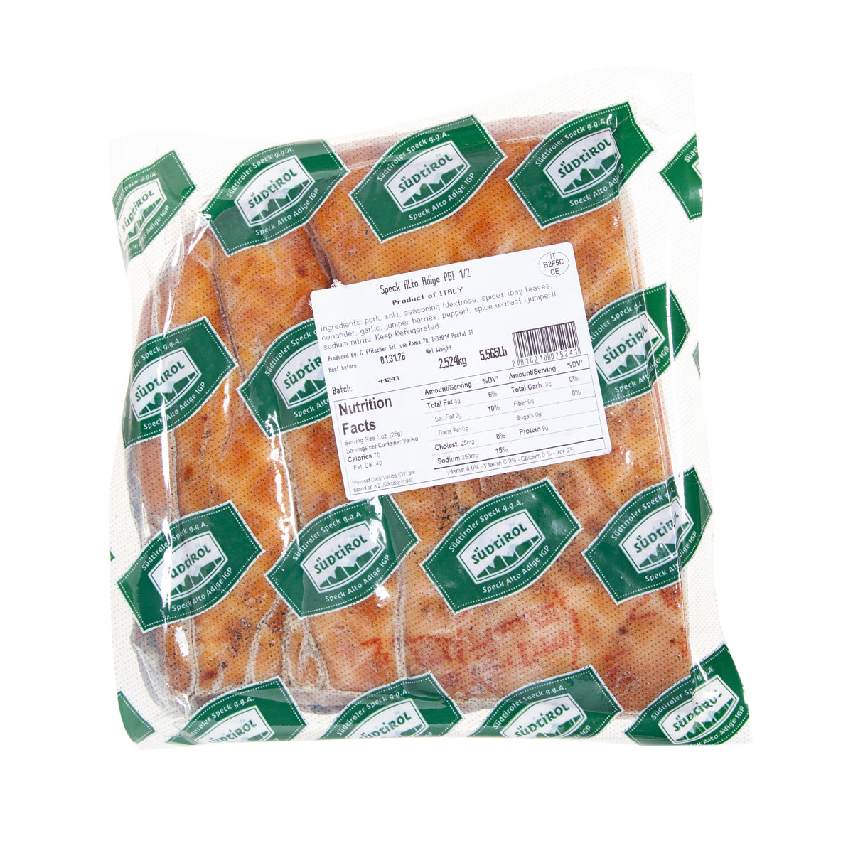 Smoked Speck Ham Alto Adige
