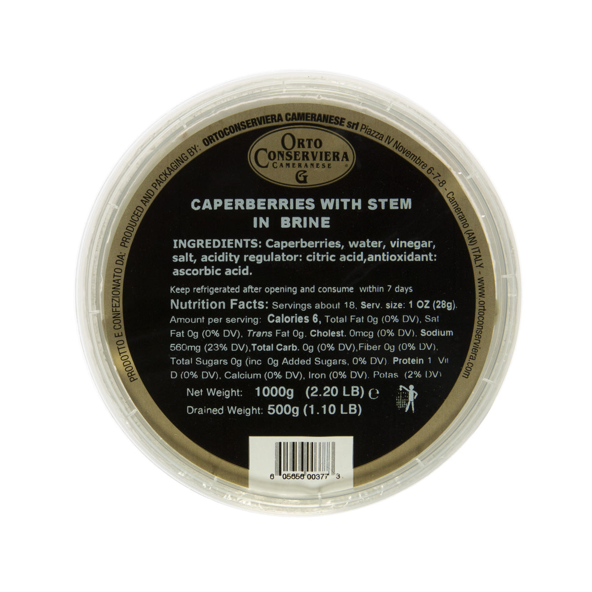 Caperberries with Stem in Brine