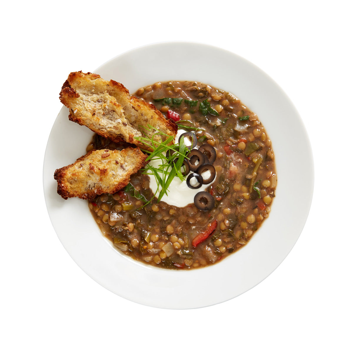 Frozen Spicy Lentil Veggie Soup