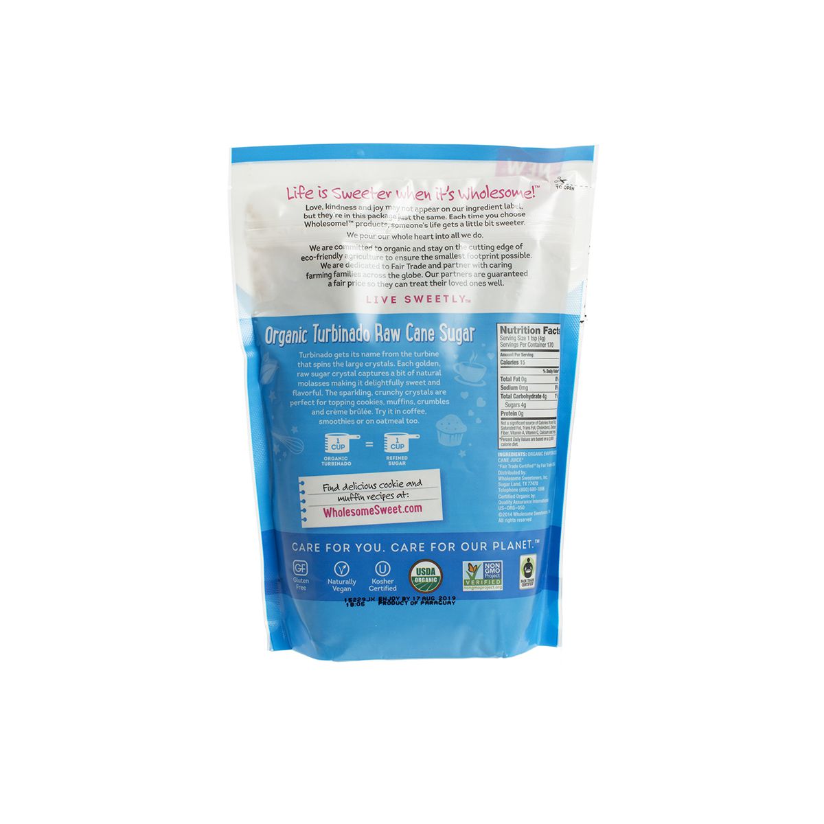 Organic Turbinado Raw Cane Sugar Cane