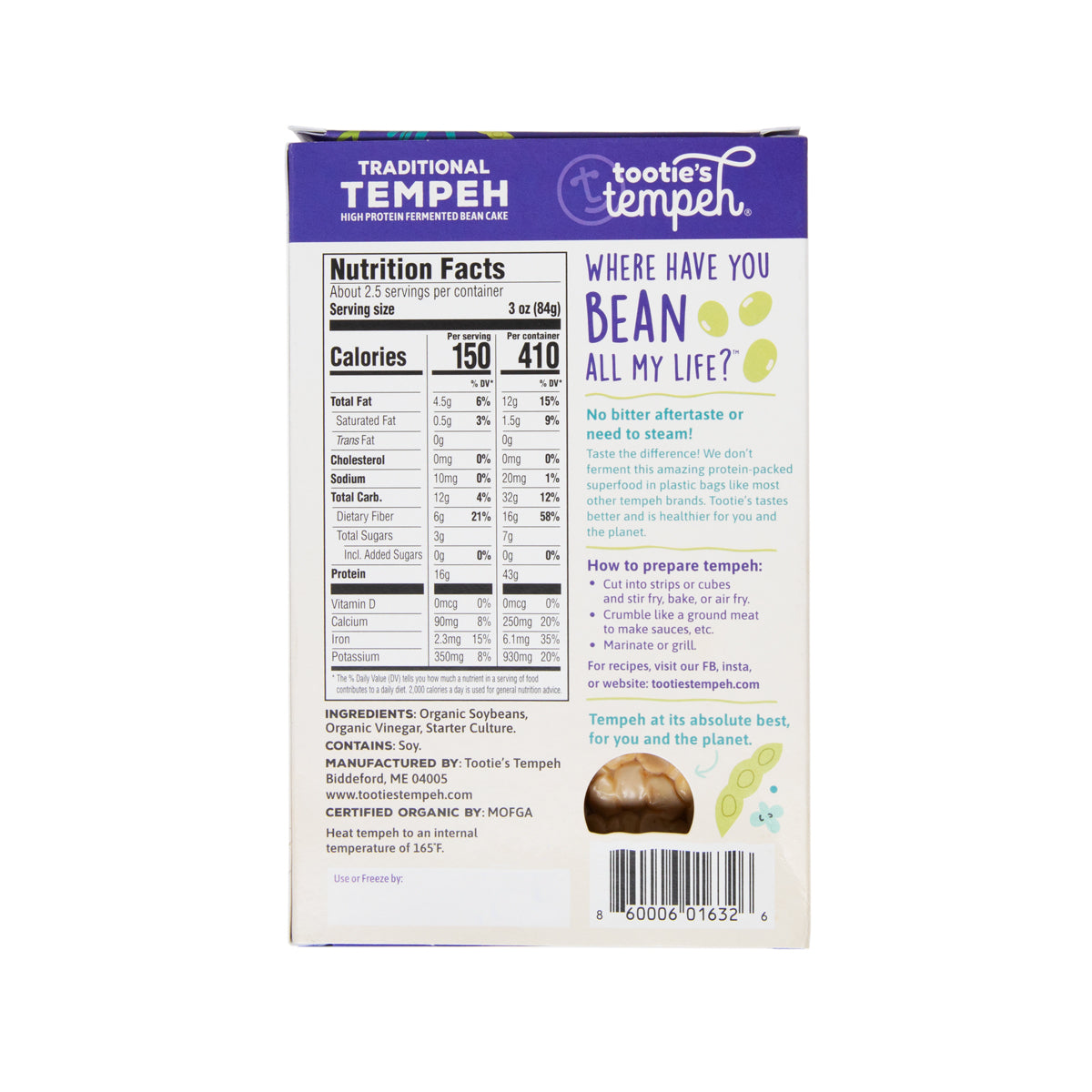 Organic Traditional Tempeh