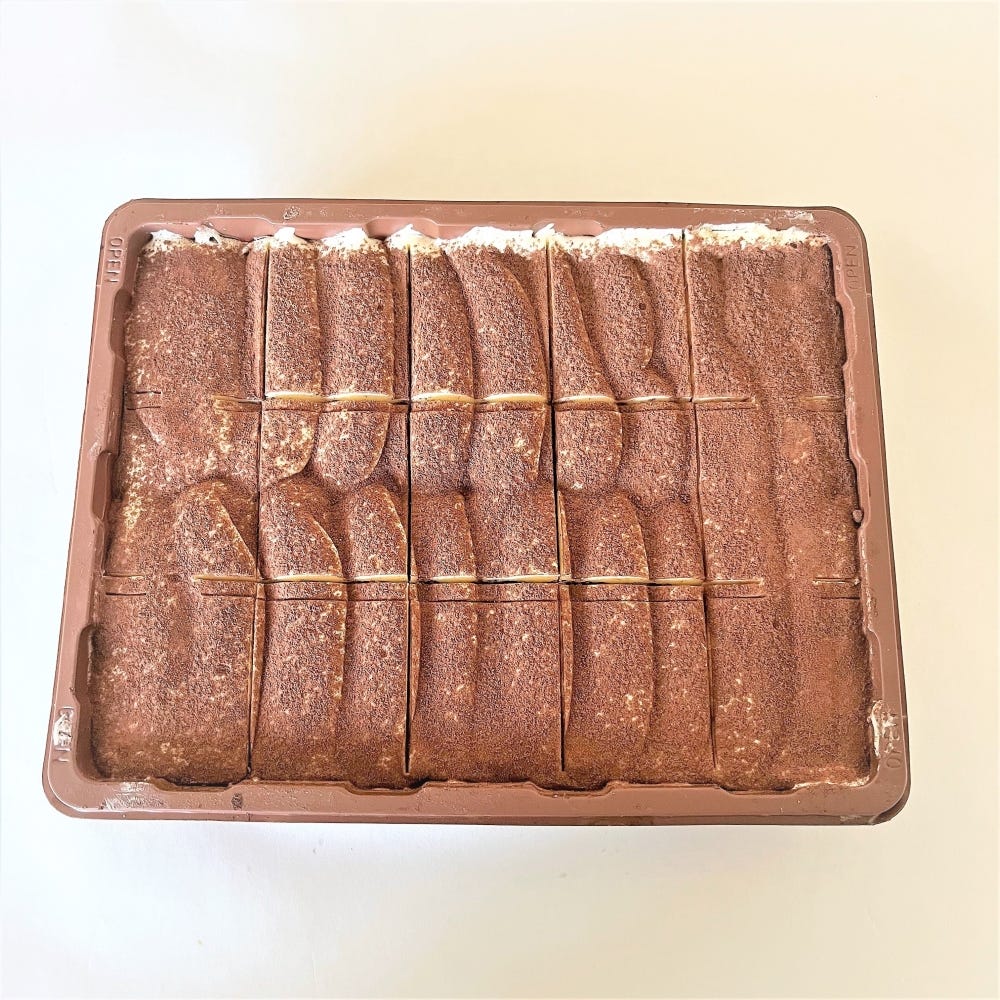 Big Ladyfingers Tiramisu Sliced