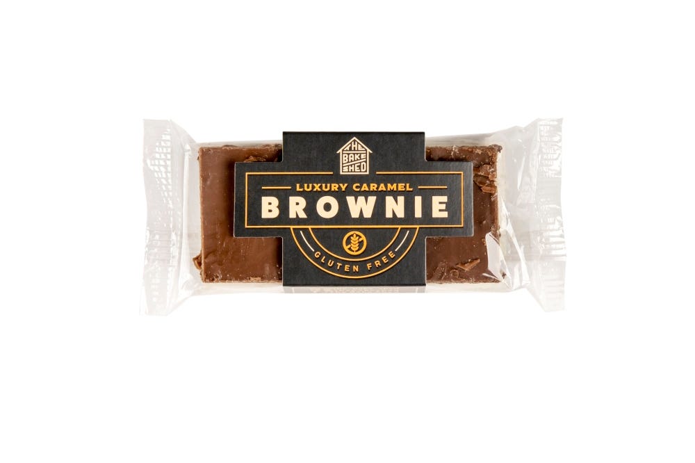 The Bake Shed Luxury Caramel Brownie Gluten Free, 2.65 oz