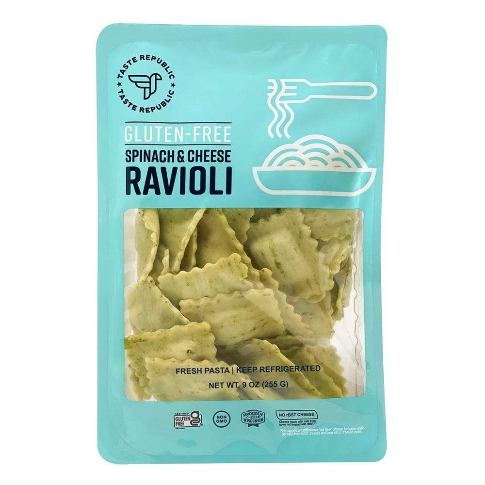 Spinach & Cheese Ravioli Gluten-Free
