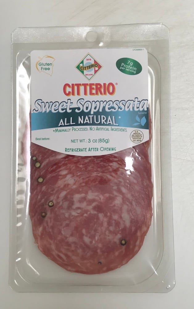 Sopressata Sliced