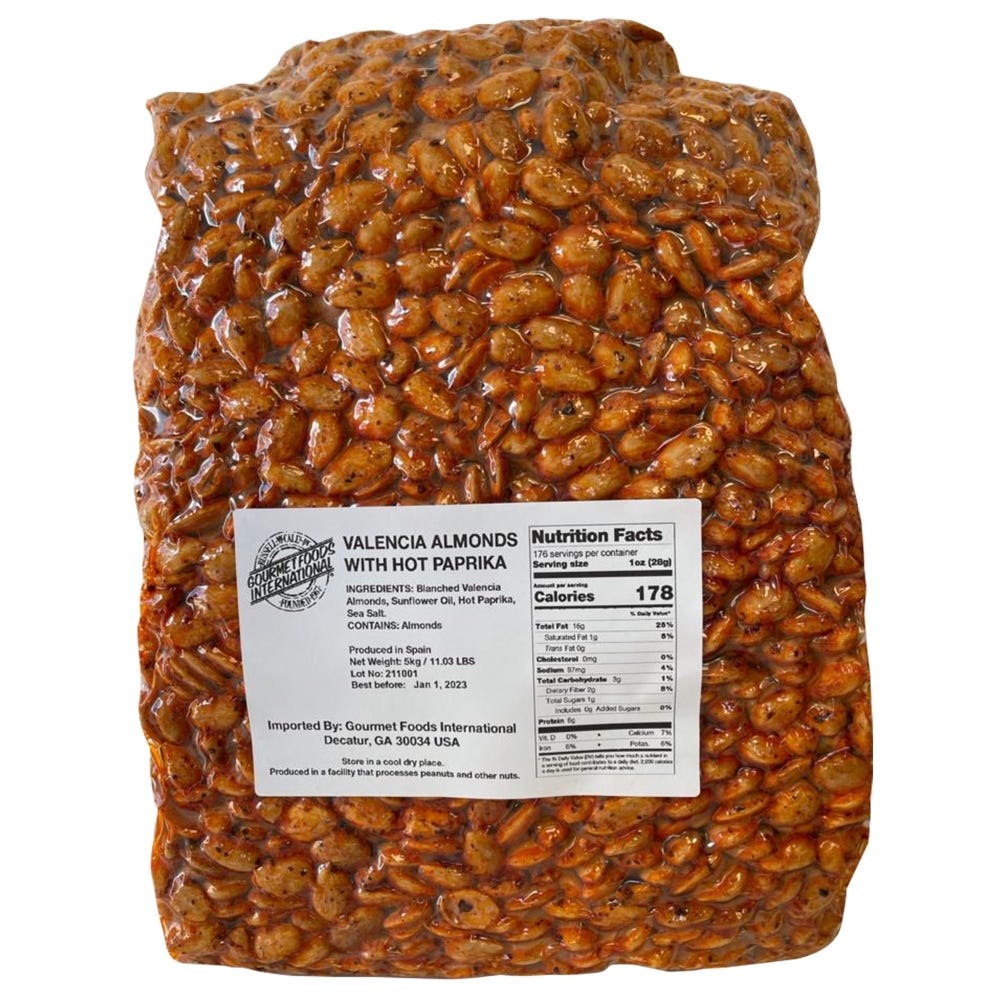 Hot Paprika Valencia Almonds