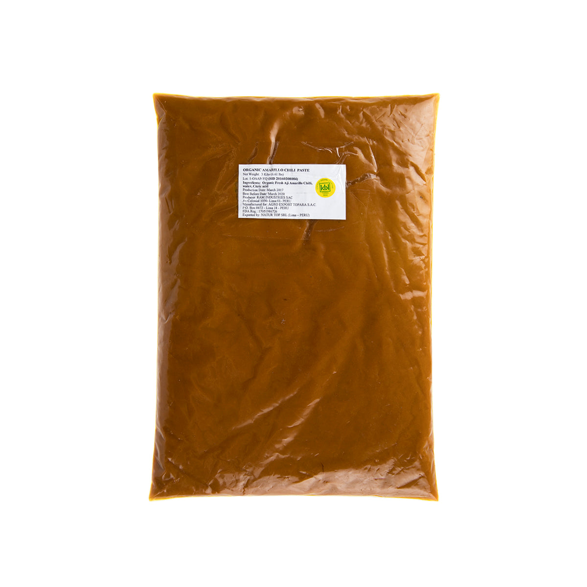 Organic Aji Amarillo Paste