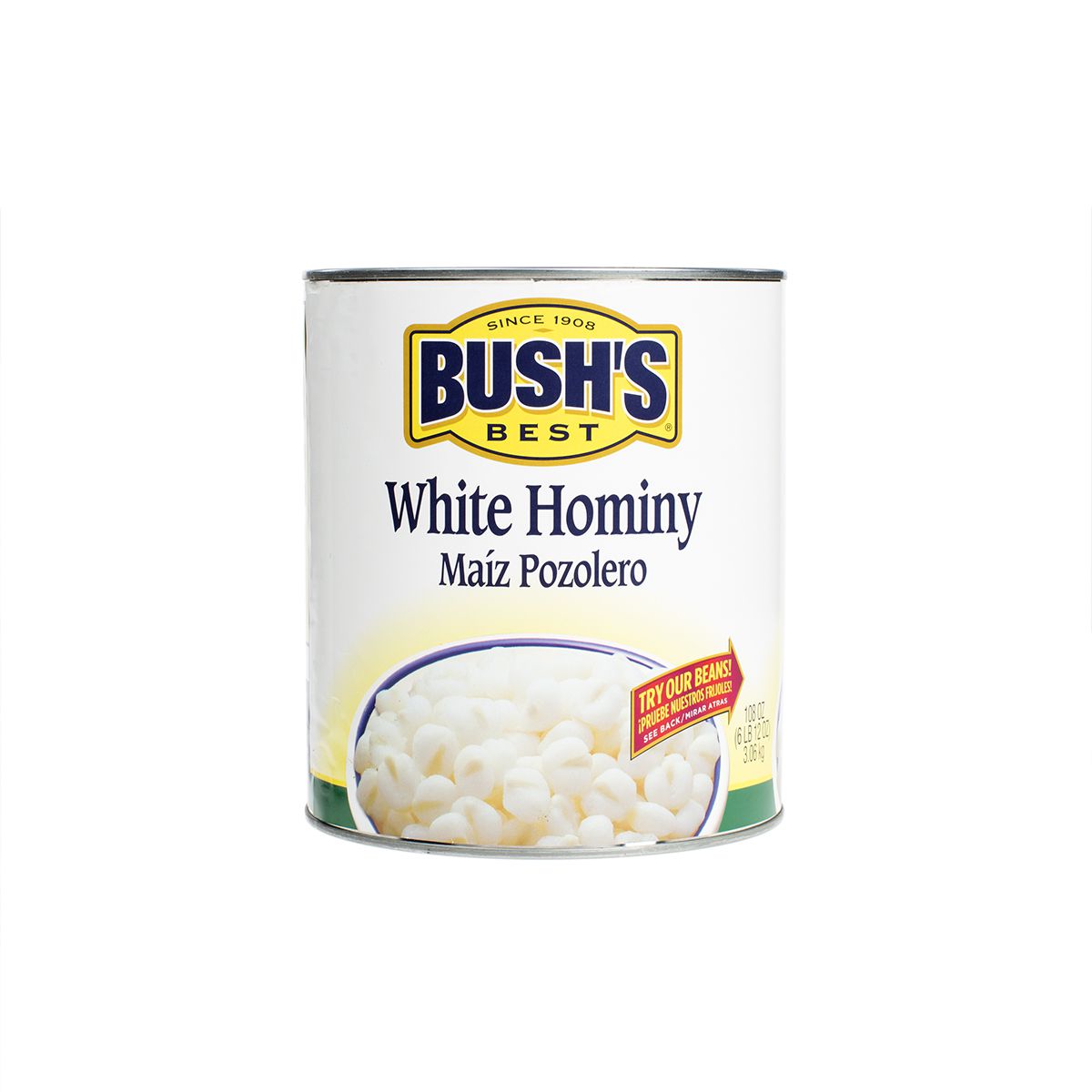 Fancy White Hominy Cans