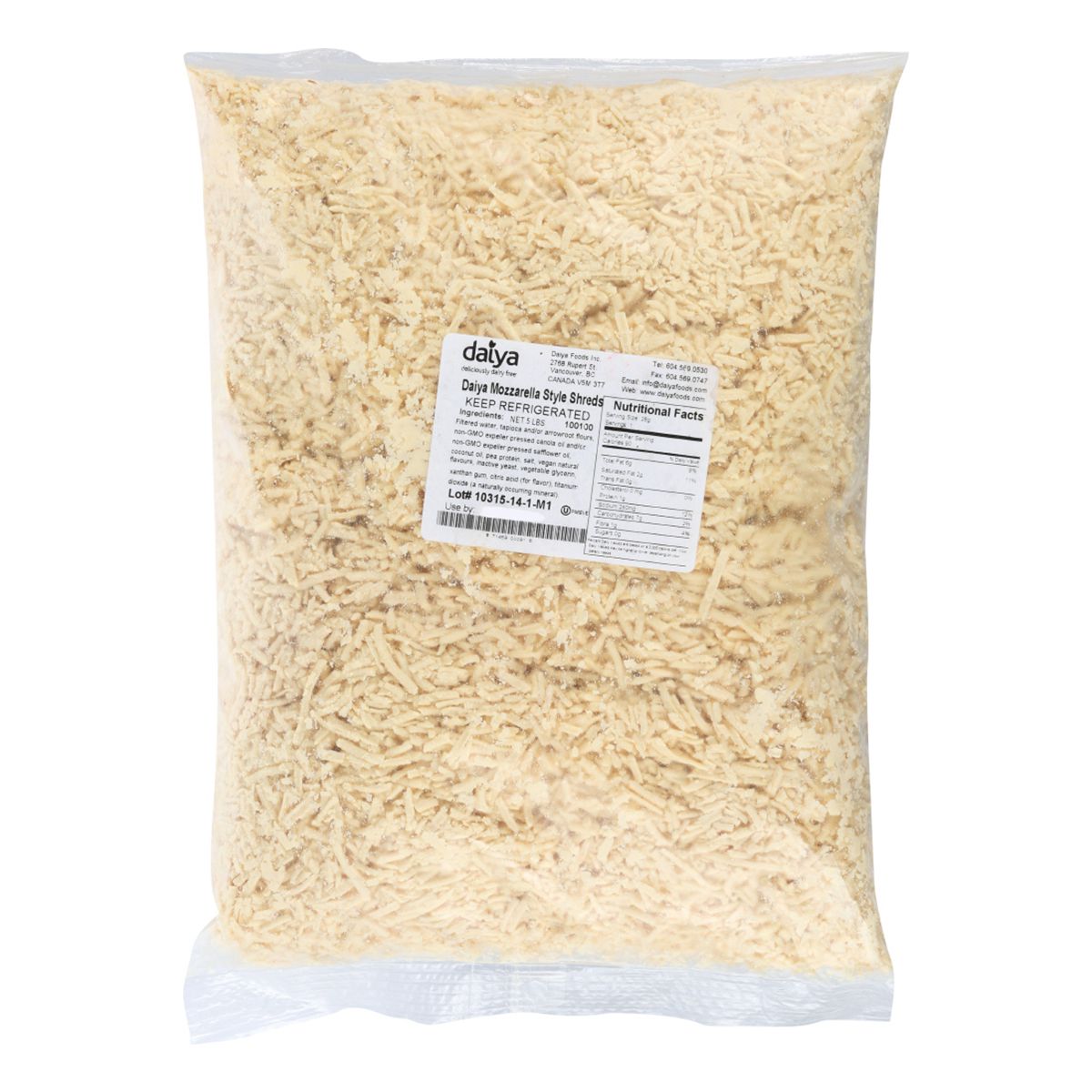 Shredded Vegan Mozzarella