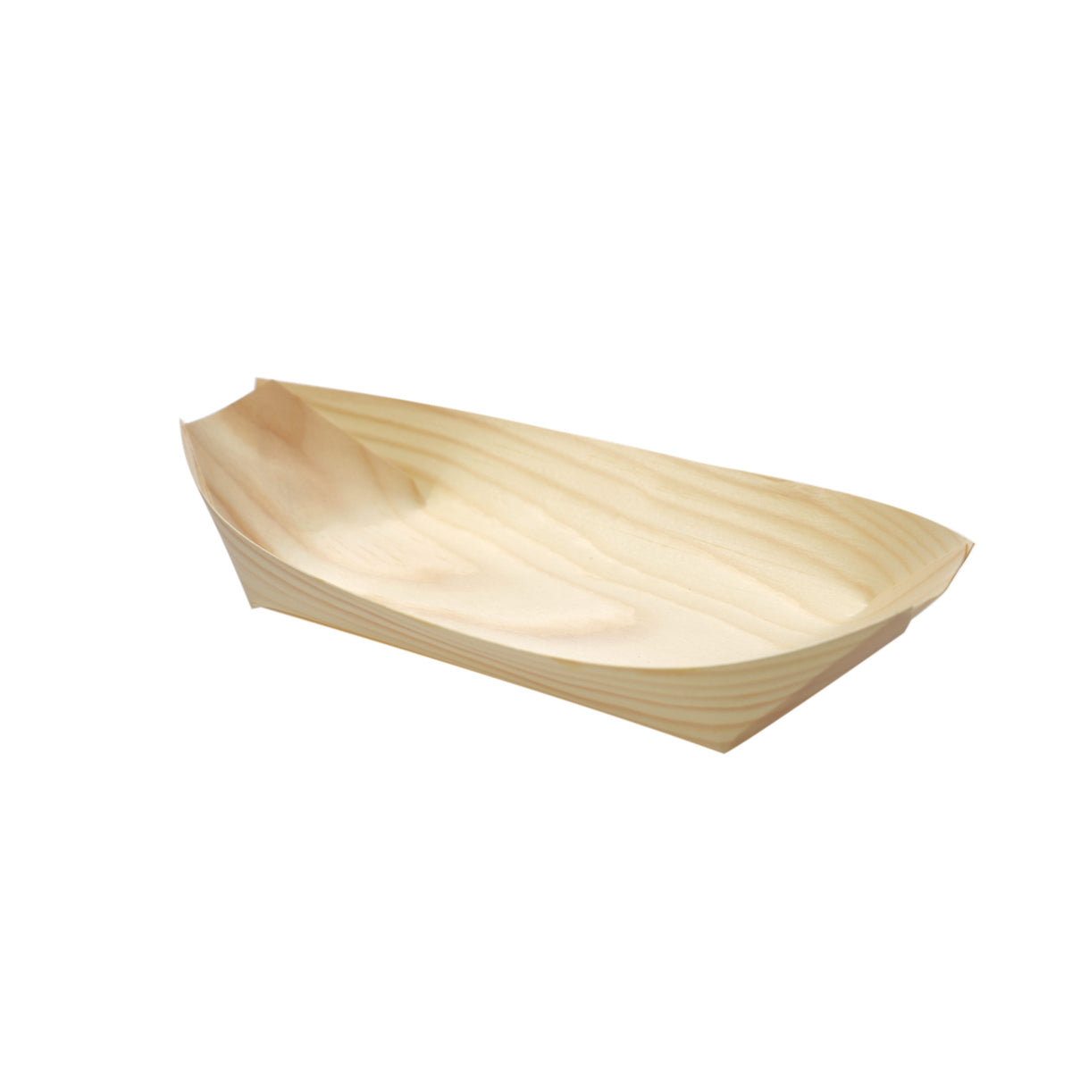 Pine Wood Basket/Boats 8.7 x 4.1