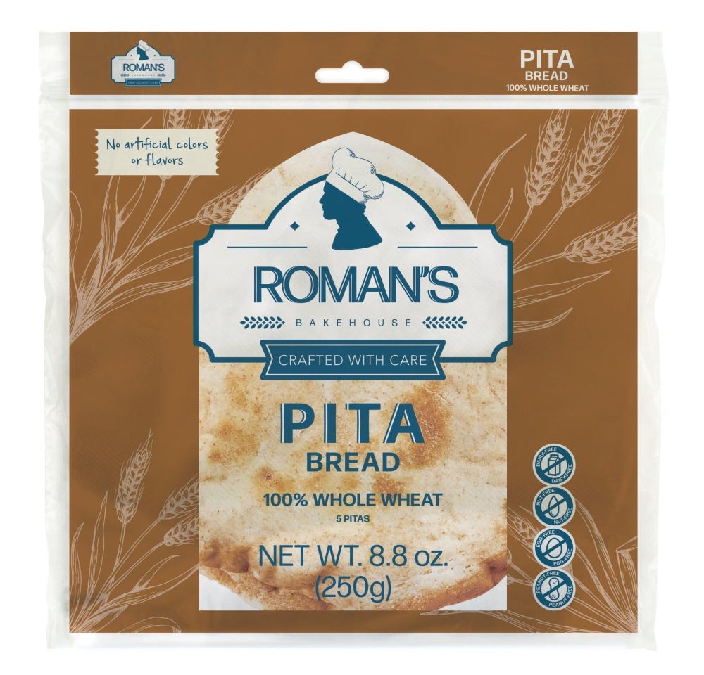 Whole Wheat Pita Bread Vegan