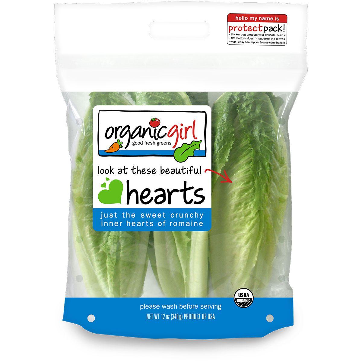 Organic 3 Pack Romaine Hearts