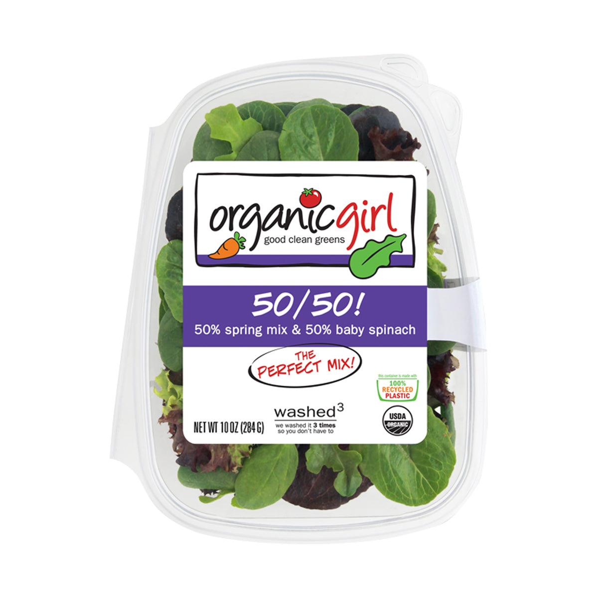 Organic 50/50 Salad Mix